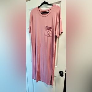 Maxi T Shirt Dress with Slits on the sides